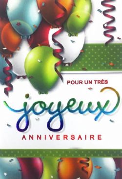 CARTE D'ANNIVERSAIRE GÉNÉRALE - POUR UN TRÈS JOYEUX ANNIVERSAIRE! - DE MILLBROOK